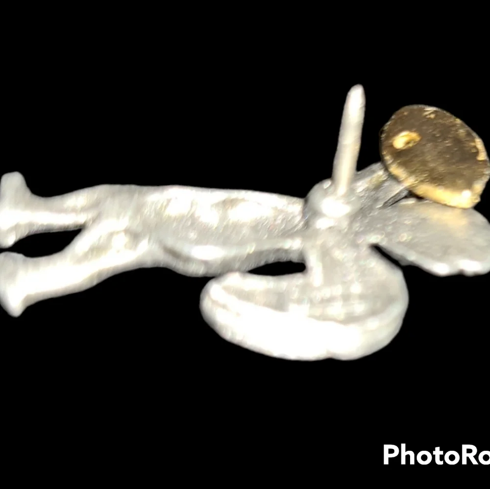 Vintage angel football pin Broach
